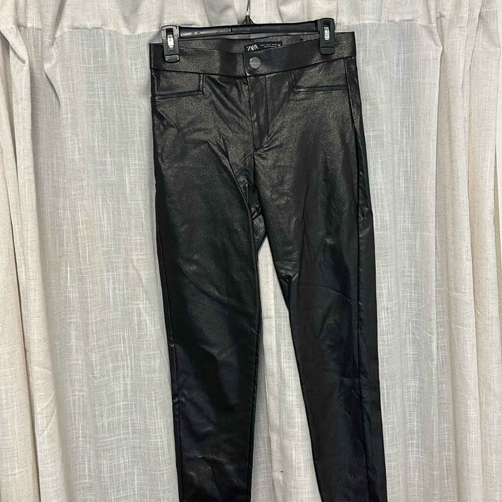 Zara Shiny Skinny Pants